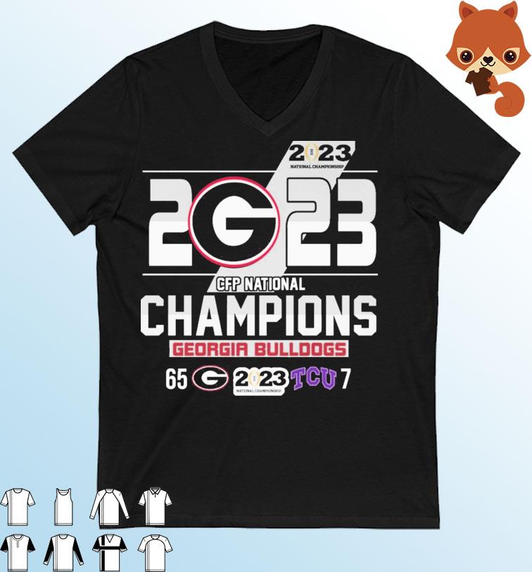 CFP National Championship 2023 Georgia Bulldogs Champions Shirt