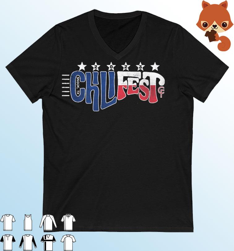 Chilifest 2023 Texas Flag Shirt