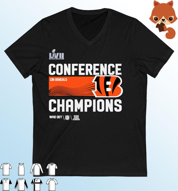 Cincinnati Bengals 2022 AFC Champions Locker Room T-Shirt