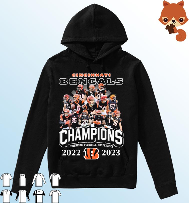 Cincinnati Bengals Team Champions American Football Conference 2022-2023 Shirt Hoodie