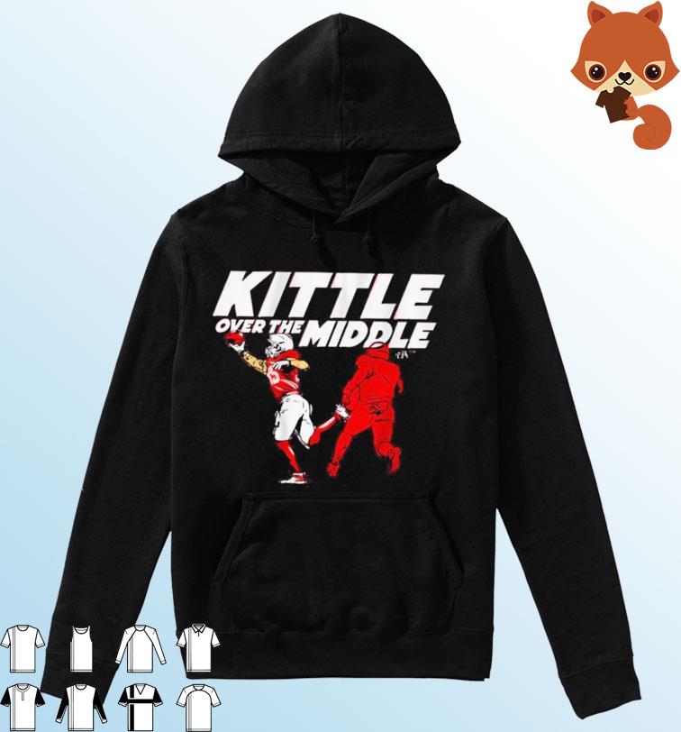 George Kittle Over The Middle 2023 Shirt Hoodie