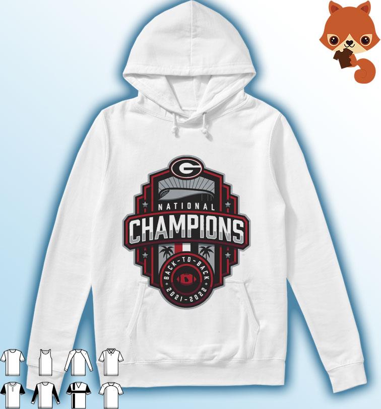 Georgia Bulldogs 2021-2022 Back-To-Back National Champions Logo Shirt Hoodie