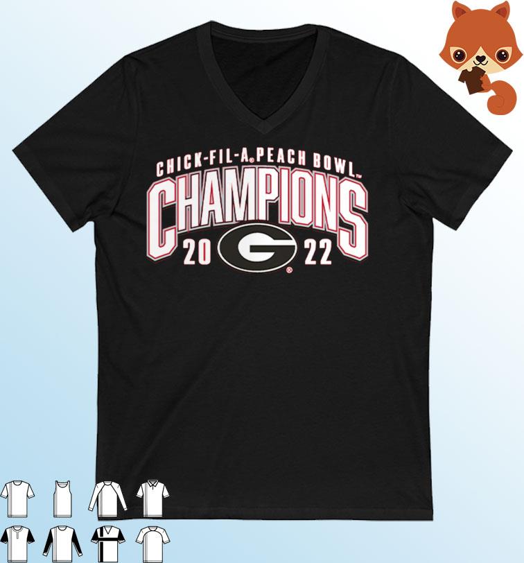 Georgia Bulldogs 2022 CFP Peach Bowl Champions shirt