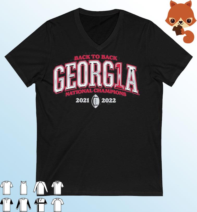 Georgia Bulldogs 2022 Football National Champions Back To Back T-shirt