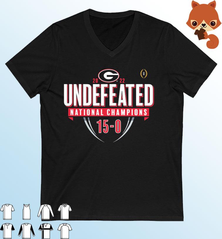 Georgia Bulldogs 2022 Undefeated National Champions Shirt