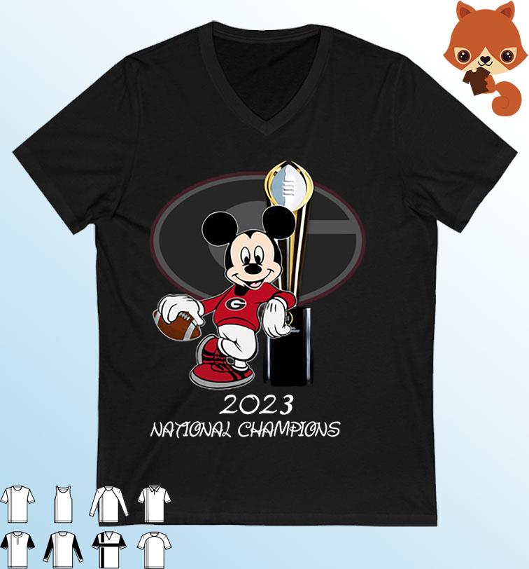 Georgia Bulldogs 2023 National Championship Mickey Mouse Champions Shirt