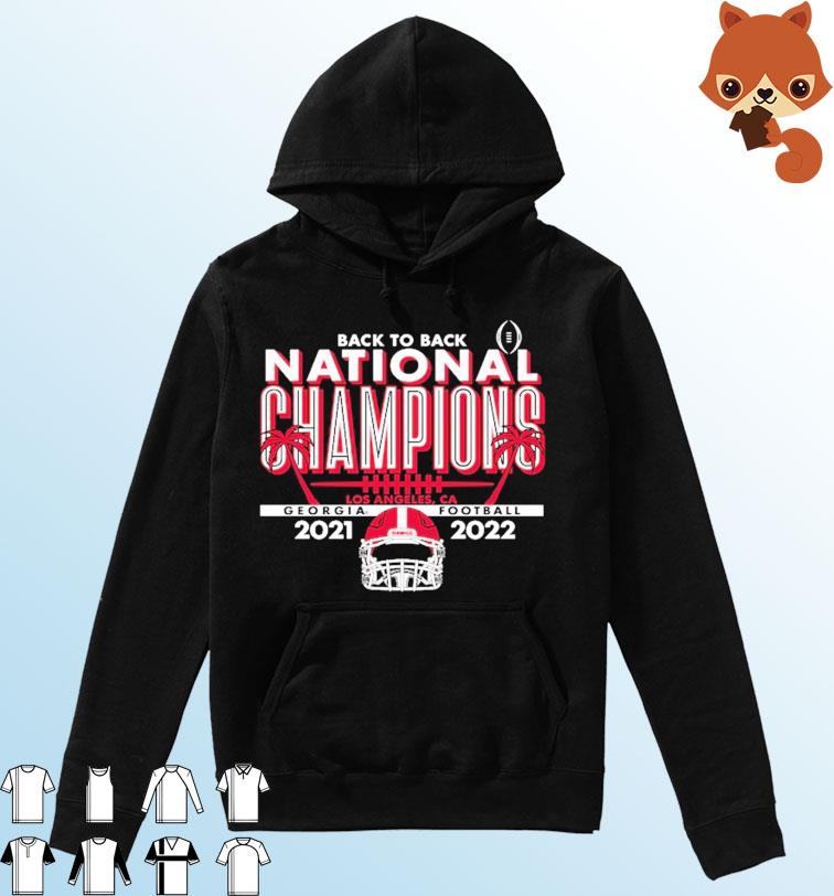 Georgia Bulldogs Back-To-Back 2021-2022 National Champions Shirt Hoodie