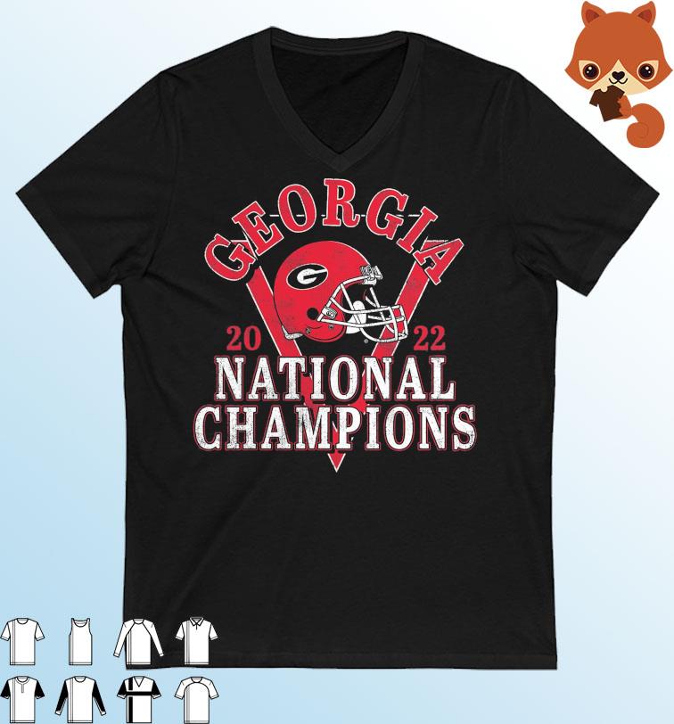 Georgia Bulldogs College Football Playoff 2022 National Champions Retro Shirt