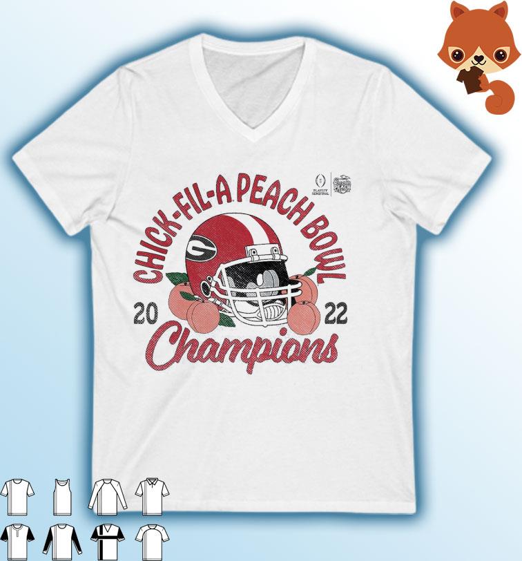 Georgia Bulldogs College Football Playoff 2022 Peach Bowl Champions Shirt