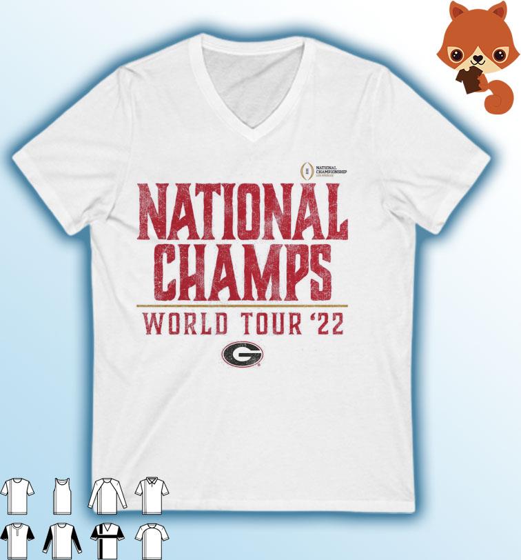 Georgia Bulldogs College Football Playoff National Champions World Tour 2022 Shirt