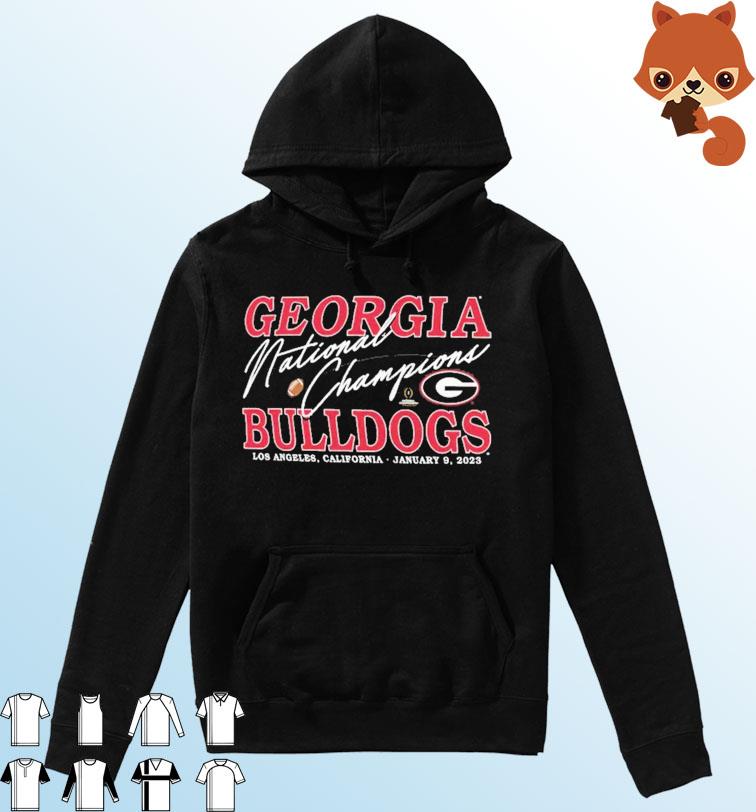Georgia Bulldogs National Champions Los Angeles January 9, 2023 Shirt Hoodie