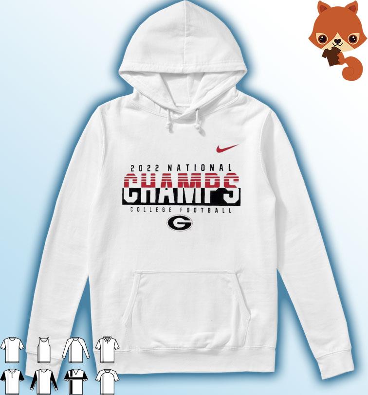 Georgia Bulldogs Nike College Football Playoff 2022 National Champions Legend Performance T-Shirt Hoodie