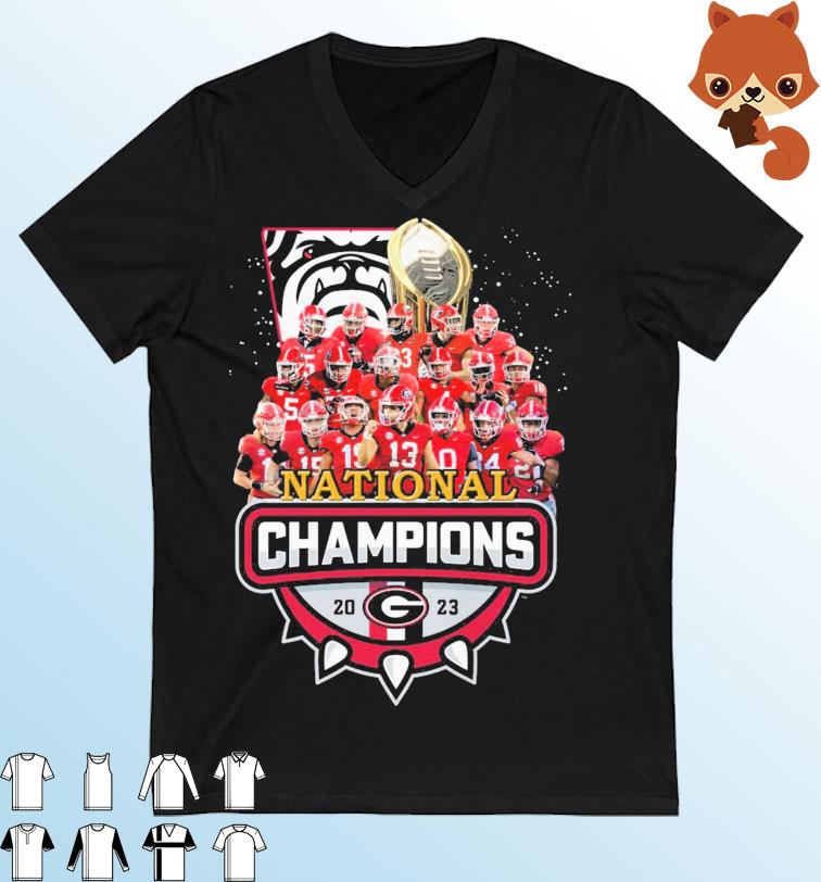 Georgia Bulldogs Team 2023 National Champions Shirt
