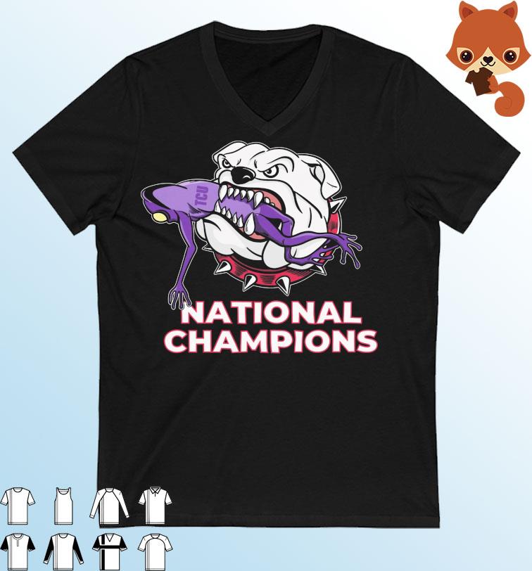 Georgia Bulldogs uga Eat Frogs National Champions shirt
