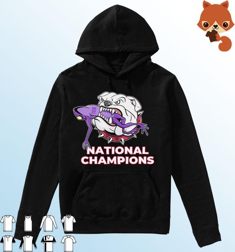 Georgia Dogs Bite Frog National Champions Shirt Hoodie