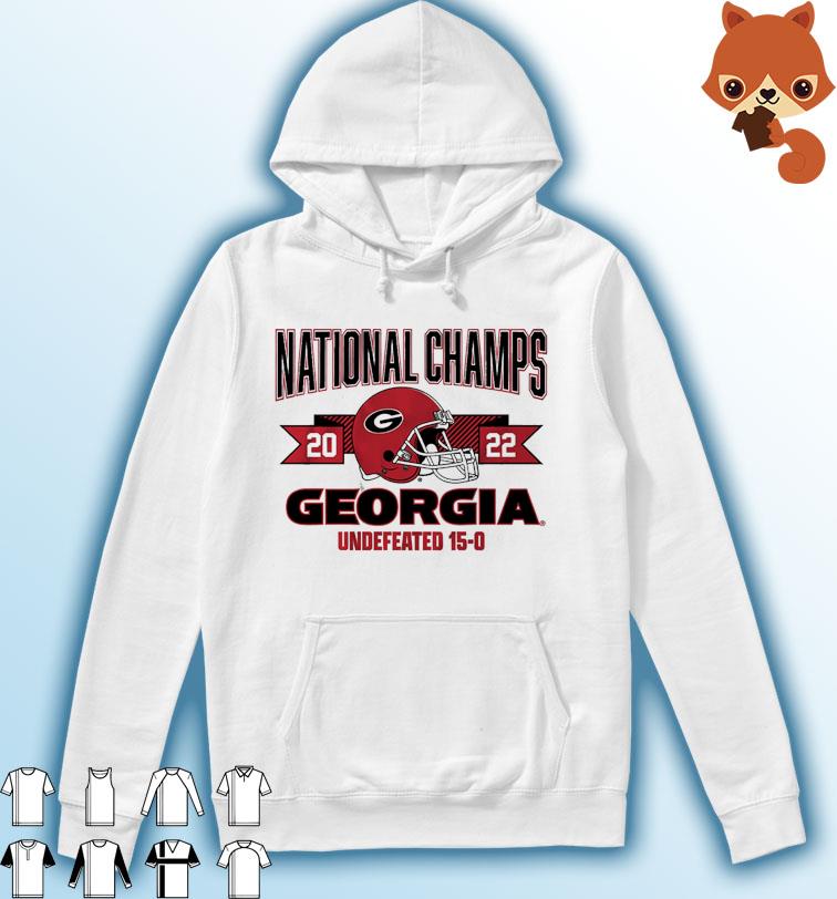 Georgia Football National Champions Undefeated Arched Helmet Shirt Hoodie