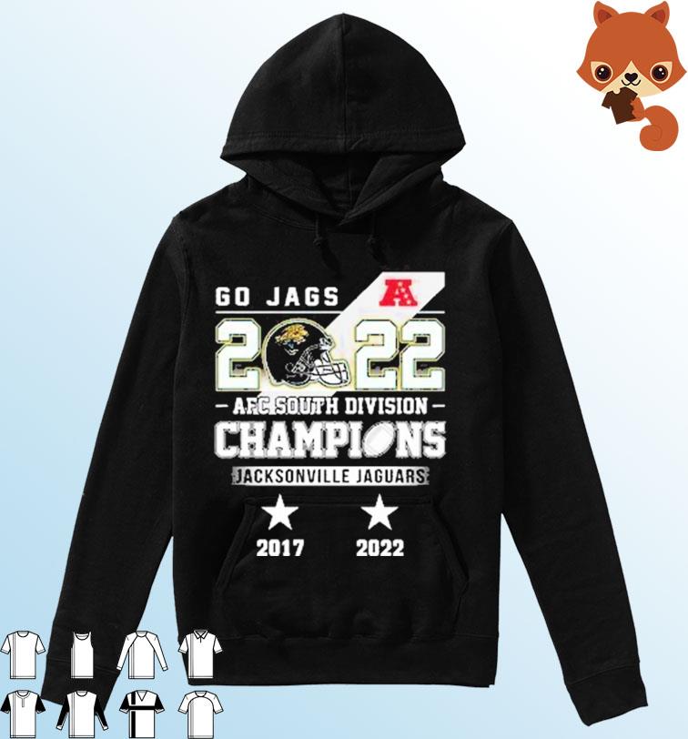Jacksonville Jaguars Go Jags 2022 AFC South Division Champions Shirt Hoodie