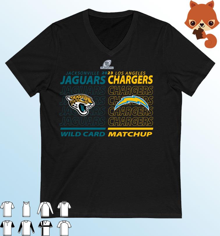 Jacksonville Jaguars Vs Los Angeles Chargers 2022-23 AFC Wild Card Matchup Shirt