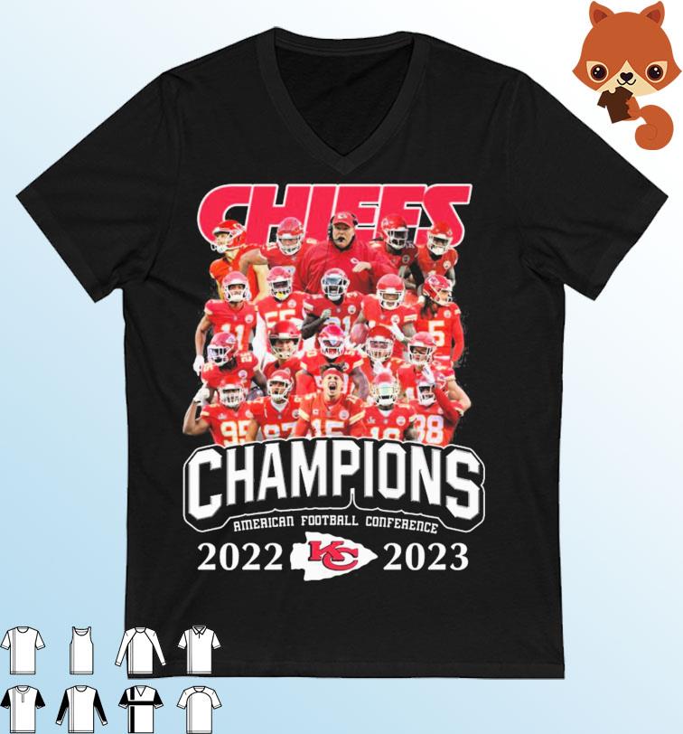 Kansas City Chiefs Team Champions American Football Conference 2022-2023 Shirt