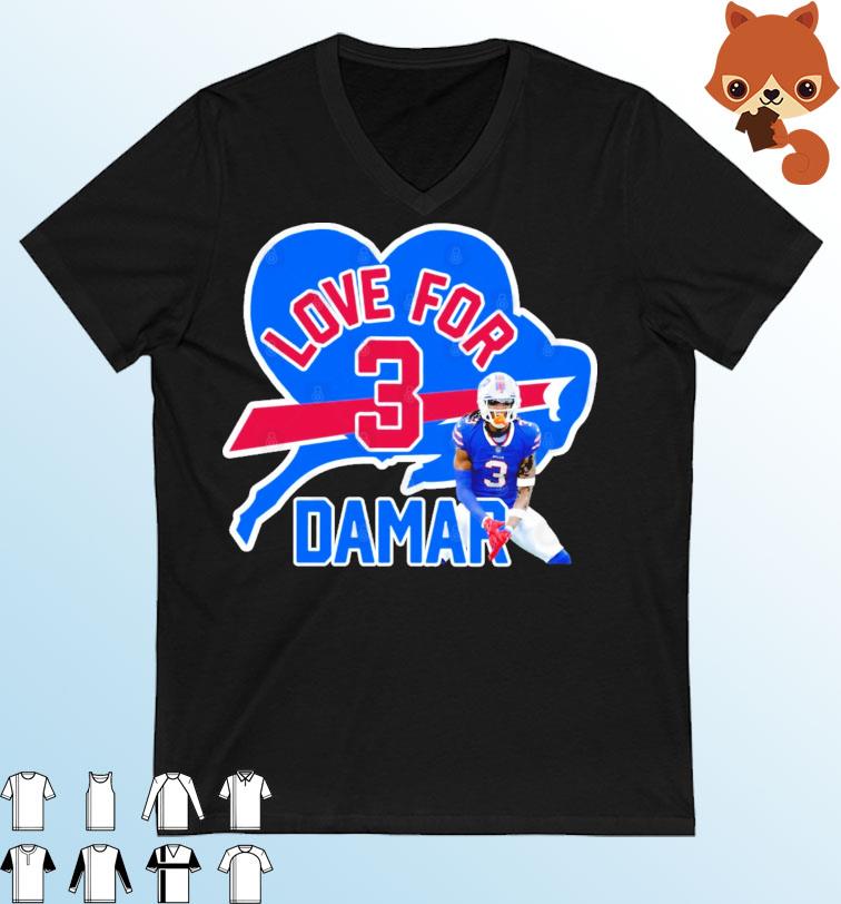 Love For 3 Damar Buffalo Bills Shirt