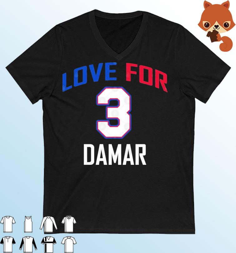 Love For Damar Red & Blue T-Shirt