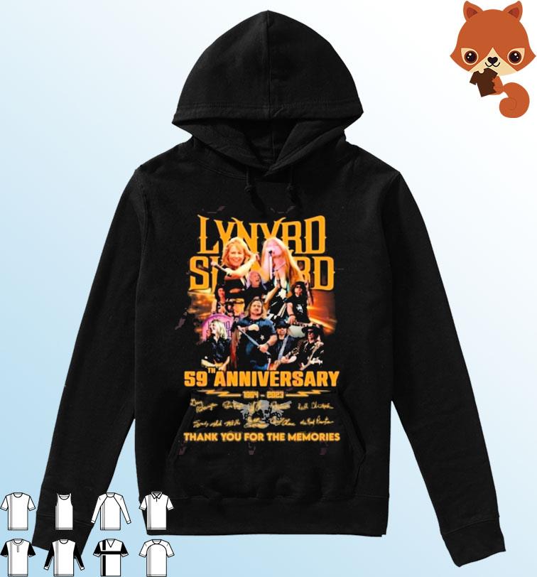 Lynyrd Skynyrd 59th Anniversary 1964 – 2023 Thank You For The Memories T-Shirt Hoodie