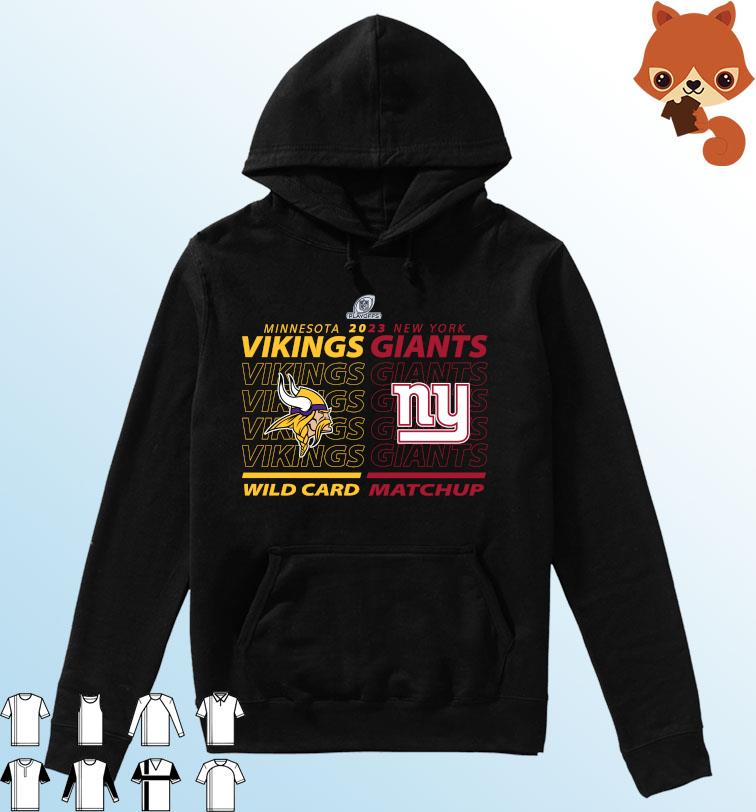 Minnesota Vikings vs New York Giants 2022-23 NFC Wild Card Matchup Shirt Hoodie