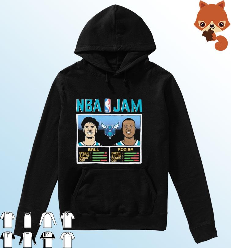 NBA Jam Hornets Ball And Rozier Shirt Hoodie