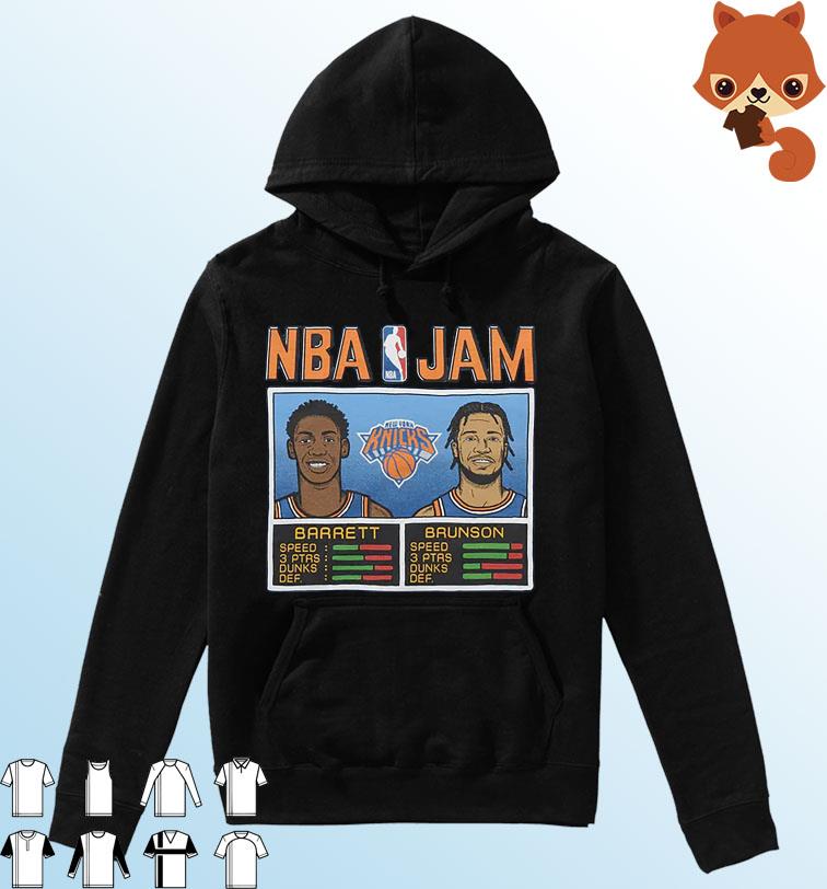 NBA Jam Knicks Barrett And Brunson Shirt Hoodie