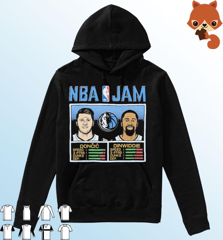 NBA Jam Mavericks Doncic And Dinwiddie Shirt Hoodie
