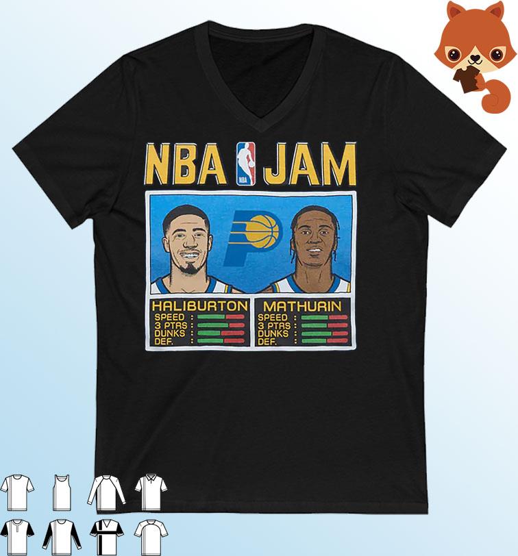 NBA Jam Pacers Haliburton And Mathurin Shirt