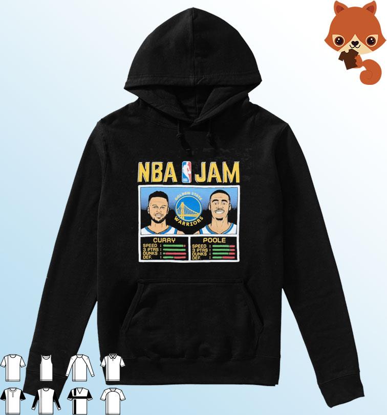 NBA Jam Warriors Curry And Poole Shirt Hoodie