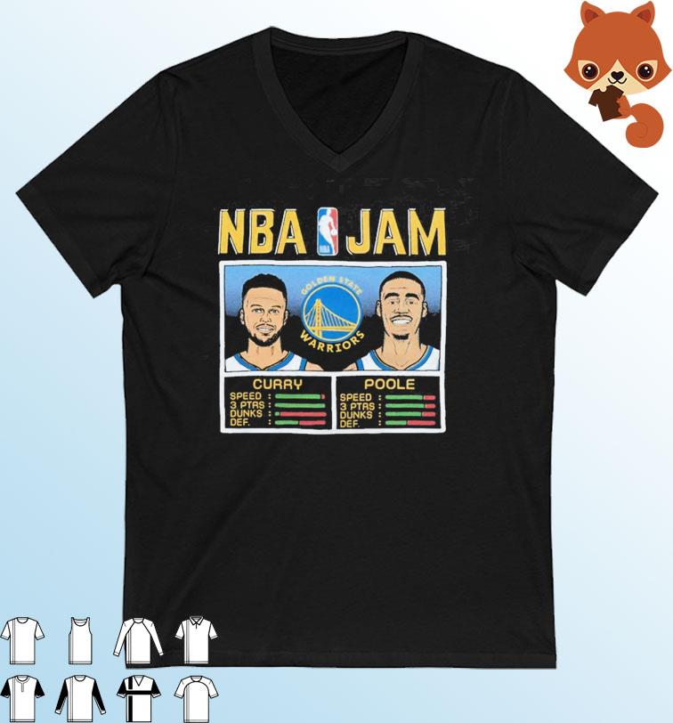 NBA Jam Warriors Curry And Poole Shirt