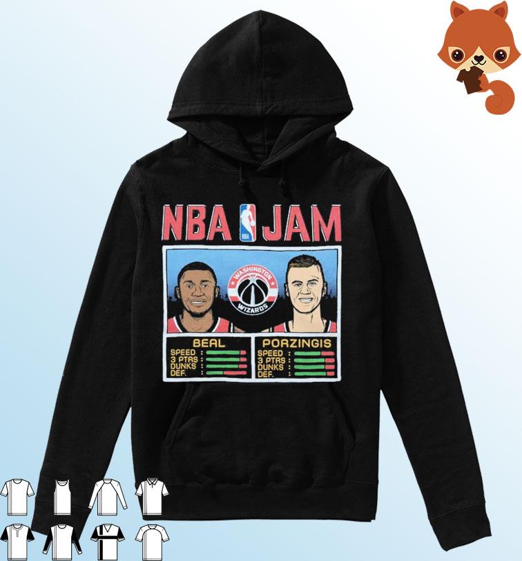 NBA Jam Wizards Beal And Porzingis Shirt Hoodie