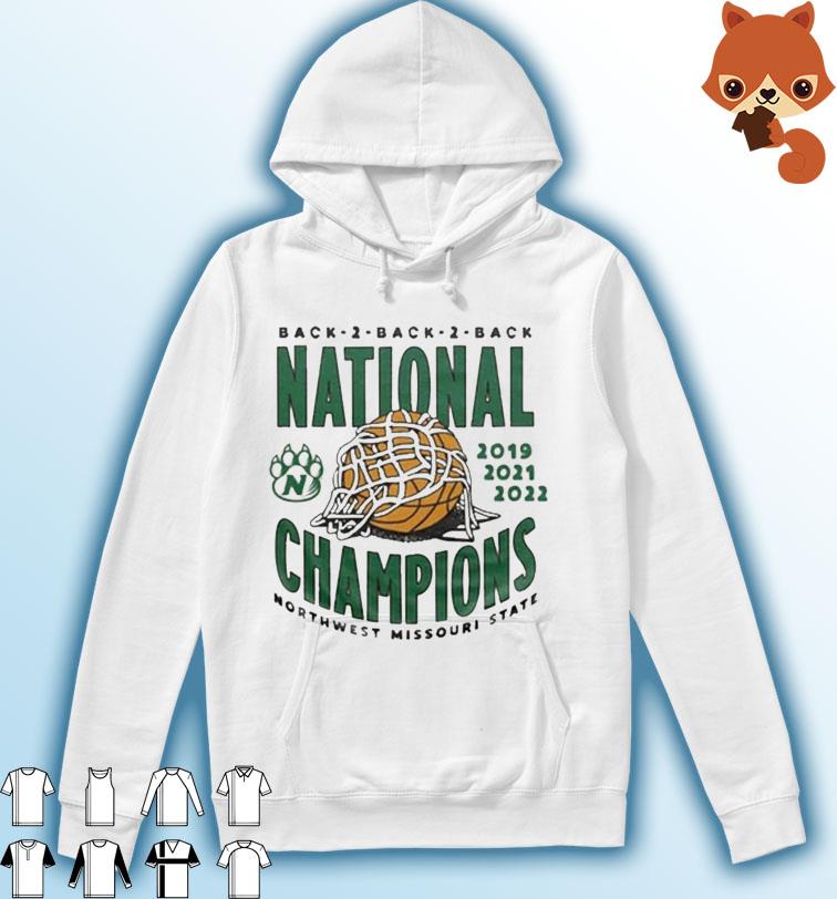 NW Missouri State Bearcats Back To Back To Back National Champions Shirt Hoodie