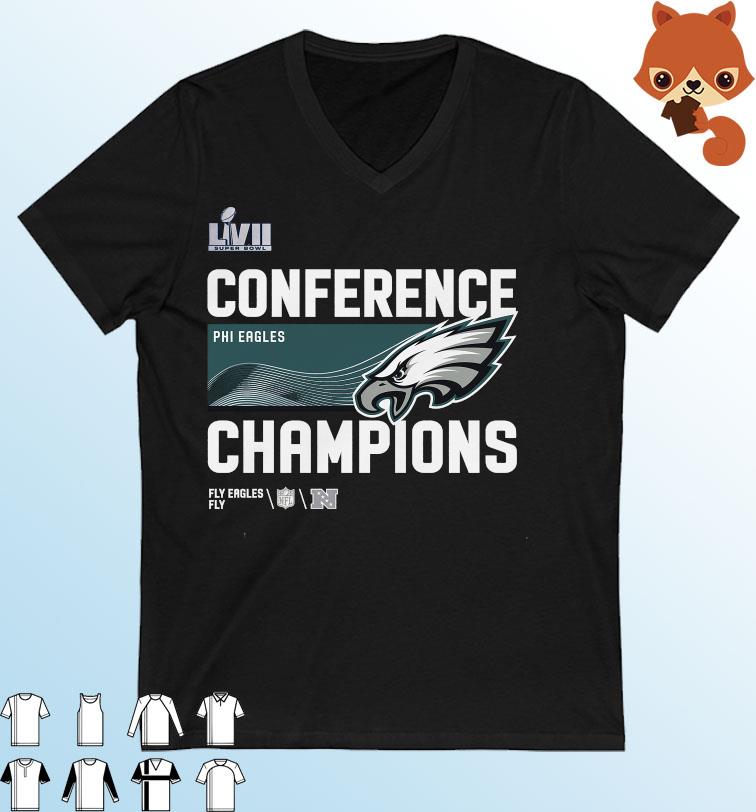 Philadelphia Eagles 2022-2023 NFC Champions Fly Eagles Fly Shirt