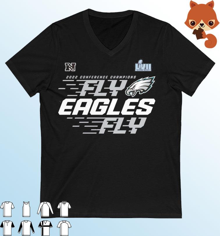 Philadelphia Eagles Conference Champions Fly Eagles Fly 2022-2023 Shirt