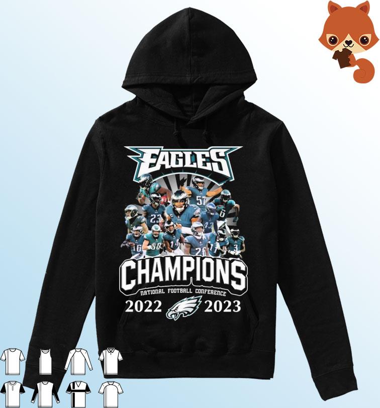 Philadelphia Eagles Team Champions National Football Conference 2022-2023 Shirt Hoodie