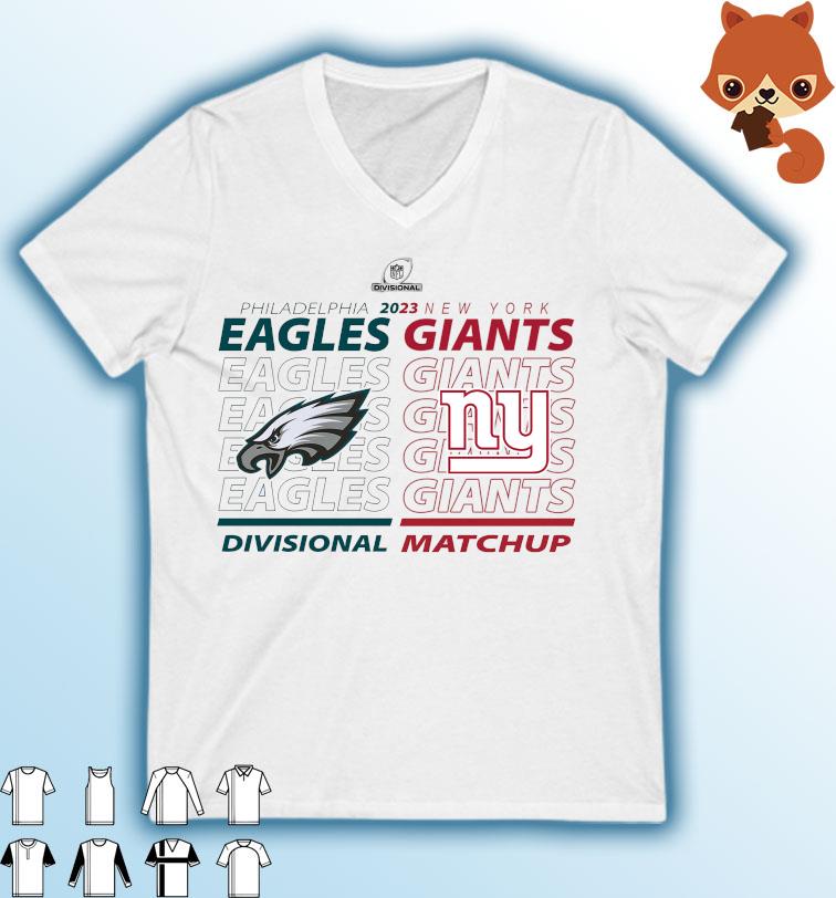 Philadelphia Eagles vs New York Giants 2022- 2023 NFC Divisional Matchup Shirt