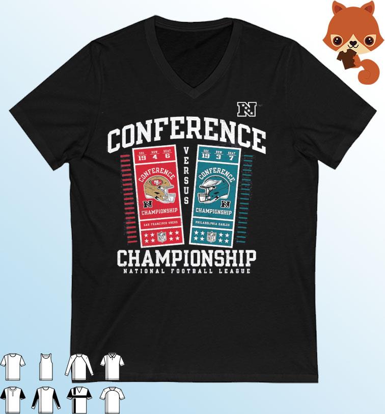 Philadelphia Eagles vs. San Francisco 49ers 2022-2023 Conference Championship Shirt