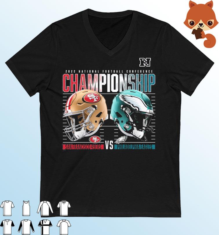 Philadelphia Eagles vs. San Francisco 49ers 2022 NFC Championship High Definition T-Shirt