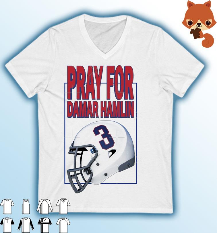 Pray For Damar Hamlin #3 Vintage Helmet shirt