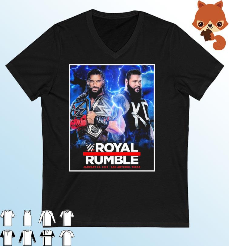 Royal Rumble 2023 Roman Reigns vs. Kevin Owens T-Shirt