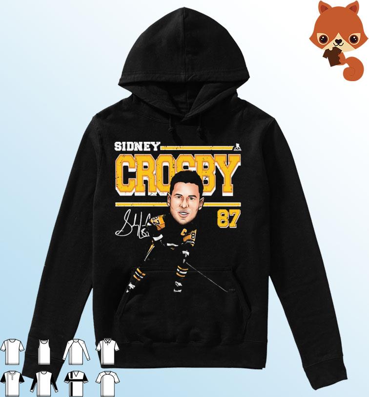 Sidney Crosby Pittsburgh Cartoon Signature s Hoodie