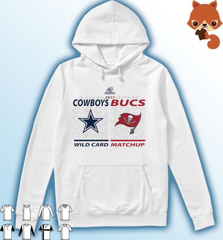 Tampa Bay Buccaneers vs Dallas Cowboys 2022-23 NFC Wild Card Matchup Shirt Hoodie