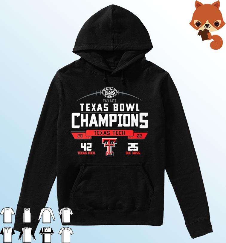 Tax Act Bowl Texas Tech Champions Scores s Hoodie