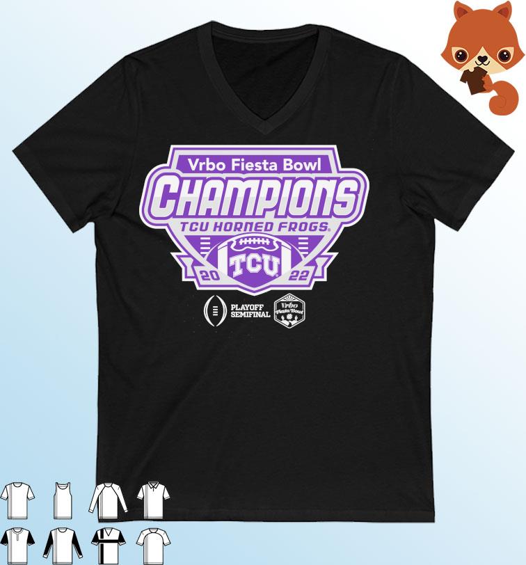 TCU Horned Frogs 2022 Vrbo Fiesta Bowl Champions Shirt
