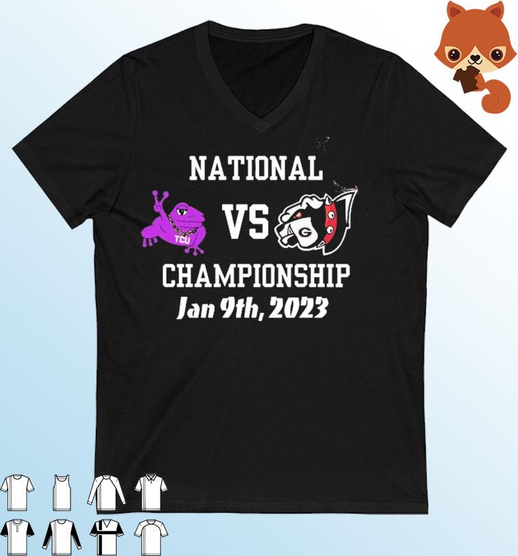 TCU Horned Frogs Vs Georgia Bulldogs National Championship Jan 9th, 2023 Shirt