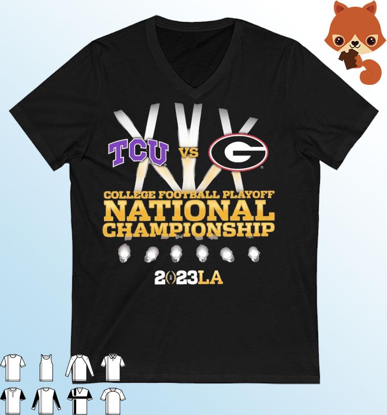 TCU vs Georgia College Football Playoff 2023 National Championship Game Spotlight Shirt