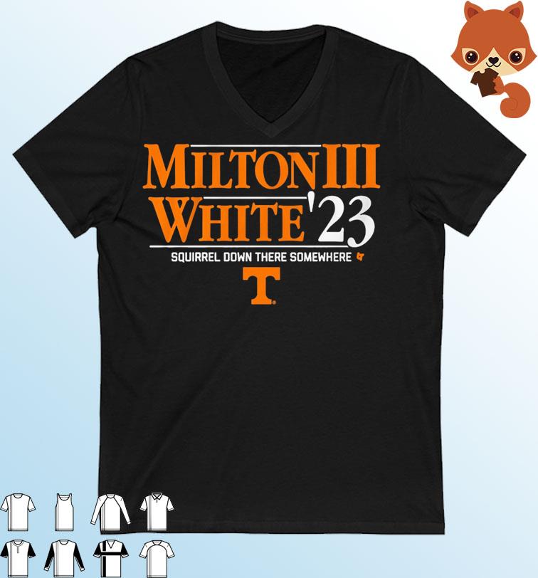 Tennessee Volunteers Milton III White '23 Squirrel Down There Somewhere Shirt